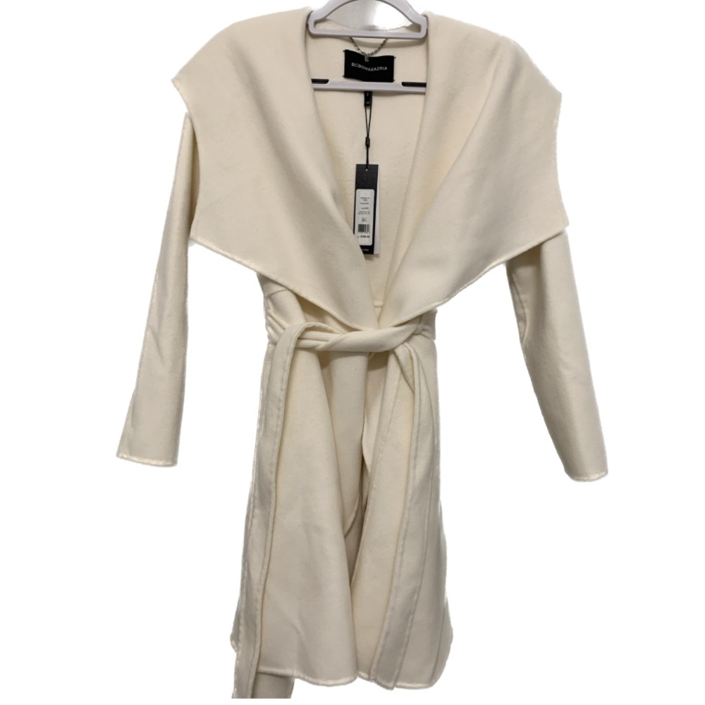BCBG Maxazria ivory wool coat (NEW)